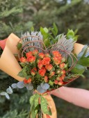 Orange Delight Kalpli Turuncu Sprey Gül Buketi