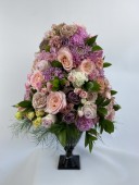 Rose Symphony Deluxe Siyah Vazo Aranjmanı